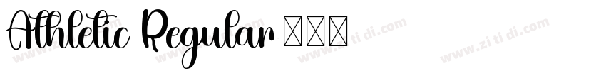 Athletic Regular字体转换